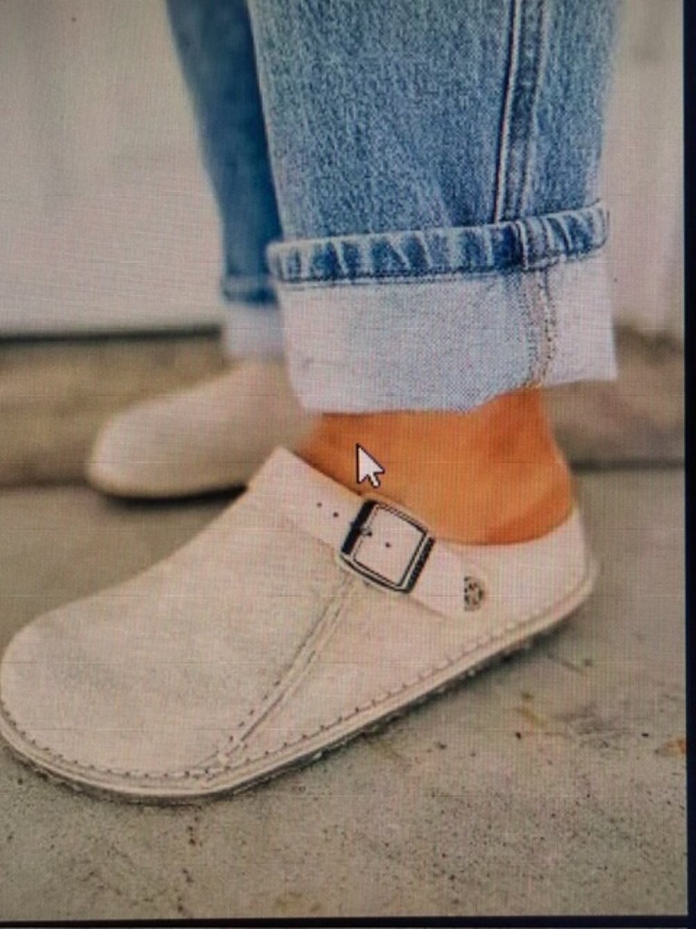 Birkenstock Lutry Premium Suede Clog - Oyster Size 36 NIB